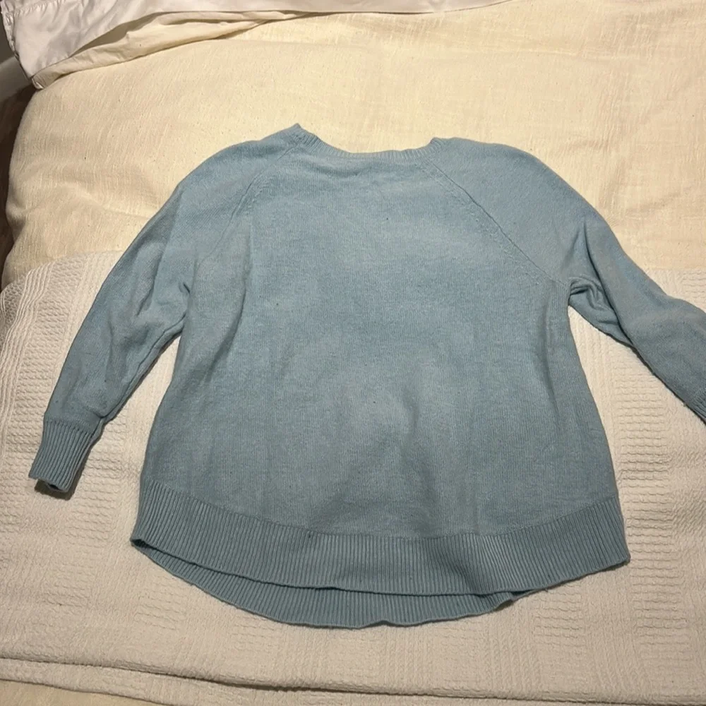 Baby blue j crew sweater - Picture 3 of 3